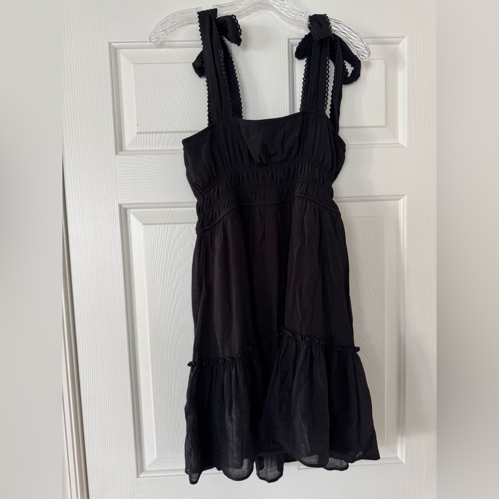 Altar'd State Black Tie-Shoulder Dress size large - Picture 2 of 3